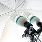 Photo Studio Lighting Umbrella, Tripod, Double adaptor package