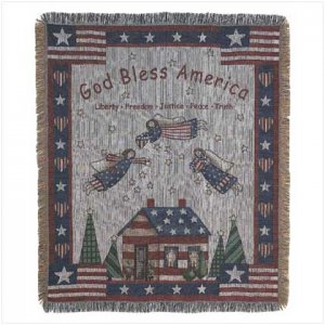 PATRIOTIC TAPESTRY THROW