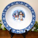 Crofton Snowman Christmas Holiday Vegetable Bowl