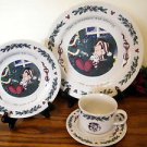 Disney Mickey Night Before Christmas 4 Piece Place Setting