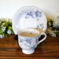 Mikasa Lyric Blue Garden Cup and Saucer