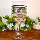 Dansk Spring Tulips Water Goblet Glass
