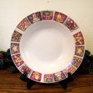 Gibson Patchwork Quilt Soup Bowls Christmas Tree