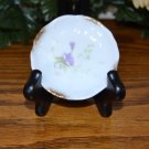 Haviland Butter Pat Brushed Gold Purple Flowers  Mark 99