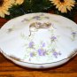 Haviland Oval Vegetable Bowl Brushed Gold Purple Flowers Mark 98