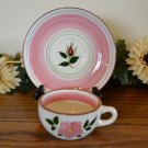Stangl Wild Rose Cup and Saucer