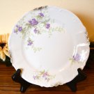 Haviland Salad Plate Brushed Gold Purple Flowers  Mark 99