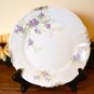 Haviland Salad Plate Brushed Gold Purple Flowers  Mark 99