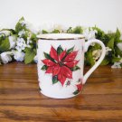 Home Mugs Holiday Christmas Poinsettia Red White