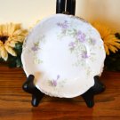 Haviland Dessert Bowl Brushed Gold Purple Flowers Mark 98