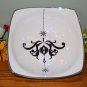 Home Vegetable Bowl Arctic Solstice Holiday Damask