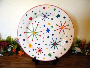 Domestications Dinner Plates Snow Whimsy Christmas