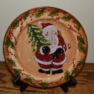 Tabletops Unlimited Snowstorm Christmas Santa Salad Plate