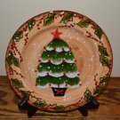 Tabletops Unlimited Snowstorm Christmas Tree Salad Plate