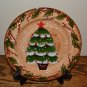 Tabletops Unlimited Snowstorm Christmas Tree Salad Plate
