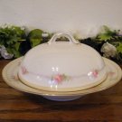 Noritake Nippon Rose Vine Covered Butter Dish