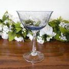 Lenox Sky Blossoms Blue Champagne Glass Etched