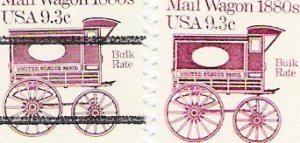 US Scott 1903 and 1903a PreCanceled - Single - Mail Wagon 1880s - 9.3 cent - Mint Never Hinged