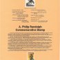 US Scott 2402 - First Day Souvenir Page - Asa Phillip Randolph
