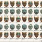 US Scott 1834 1835 1836 1837 - Sheet of 40 - American Folk Art - Mint Never Hinged