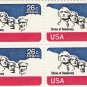US Scott C88 - Block of 4 - Mt Rushmore 26 cent - Mint Never Hinged