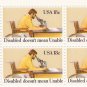 US Scott 1925 - Plate Block of 4 - Year of Disabled - Mint Never Hinged - 18 cent