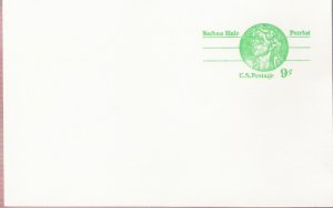 1977, US Scott UX72, 9-cent Post Card, Nathan Hale, Mint