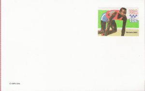 1979, US Scott X80, 10-cent Post Card, 1980 Olympics, Sprinter, Mint