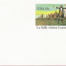 1982, US Scott UX95, 13-cent Post Card, La Salle claims Louisiana, 1682, Mint