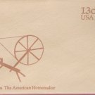 1976, US Scott U572, 13-cent Small Envelope 3.625 x 6.5 inch, Bicentennial Era  The American Hom