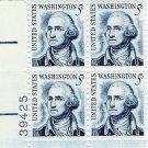 US Scott 1283B - Plate Block of 4 - George Washington LL Plate #39425 - Mint Never Hinged - 5 cent