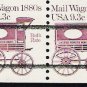 US Scott 1903a Precanceled - Strip of 4 - Mail Wagon 1880s - 9.3 cent - Mint Never Hinged