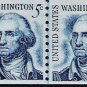 US Scott 1304 - Coil Line Pair - George Wasington - 5 cent - Mint Never Hinged