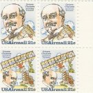 US Scott C94a - Pair C93 and C94 x 2 - Biplane Hang-Glider and Chanute 21 cent - MINT N H
