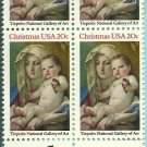 US Scott 2026 - Zip Block of 4 - Tiepolo: Madona & Child - 20cent - Mint Never Hinged