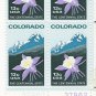 US Scott 1711- Plate Block of 4 - Colorado Statehood - Mint Never Hinged - 13 cent