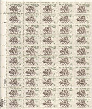 US Scott 1934 - Sheet of 50 - Frederic Remington - Mint Never Hinged