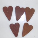 12 Rusty Hearts (1 1/2")
