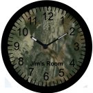 9" Personalized Camo Camouflage Clock~Real Tree