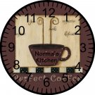 9" Personalized Coffee Clock