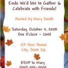 20 Fall Leaves Party Invitations ~ Birthday