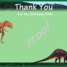 20 Dinosaur Thank You Cards