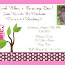 20 Pink Owl Birthday Party Invitations