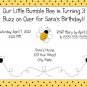 20 Personalized Bumble Bee Birthday Party Invitations