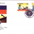 Philippines Pres. Gloria Arroyo Inaugural Speech and Oath-taking 2v FDC