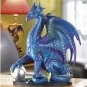 LARGE BLUE DRAGON FIGURINE