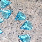 A20 - Aqua Blue Glass Beaded Anklet