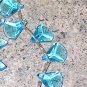 A20 - Aqua Blue Glass Beaded Anklet