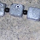 A1-White/Black Flecked Bracelet