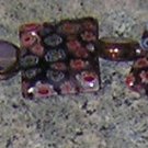 A13 - Bracelet - Millefiori Glass Rainbow Beads
